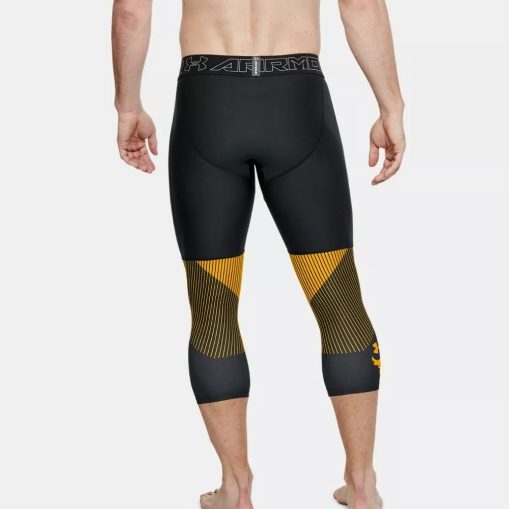 NWT UA Project Rock Vanish Black 3/4 Leggings Pants Sz S - Picture 3 of 12